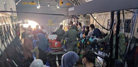 En el interior del avión viajaban 110 personas, todas ellas afganas