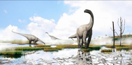 Recreación del dinosaurio 'Iniestapodus'