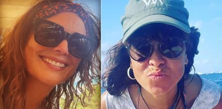 La periodista y la cantante se encuentran disfrutando de unos días en Formentera.