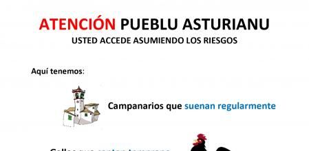 La divertida respuesta de un pueblo asturiano a los turistas que se quejan del 'ruido' rural