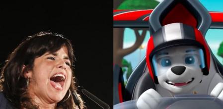 Teresa Rodríguez y 'La patrulla canina'