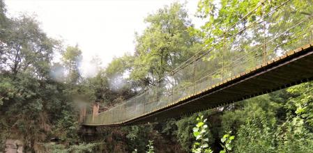 El puente colgante de Indiana Jones.