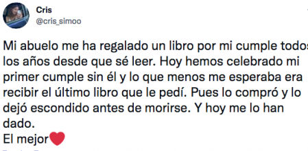 La historia del regalo de un abuelo a su nieta antes de morirse ha emocionado a miles de personas