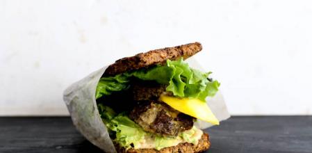 Hamburguesas de berenjena