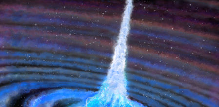 Supernova desprendiendo un chorro de gas