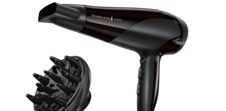 Secador iónico Remington Ionic Dry de 2200W con accesorio concentrador y difusor