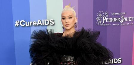 La cantante Christina Aguilera en la décima edición de los amfAR Gala en Los Ángeles el 10 de octubre del 2019