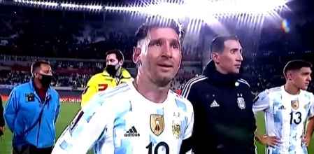 Las lágrimas de Messi en el Monumental.
