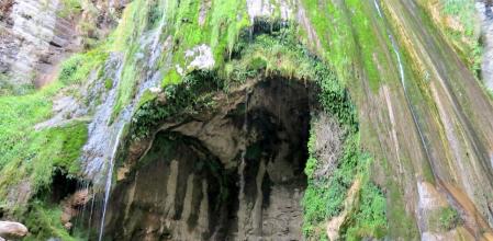 El Salt del Mir casi seco.