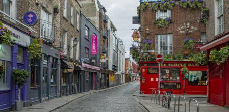 Una calle del centro de Dublín