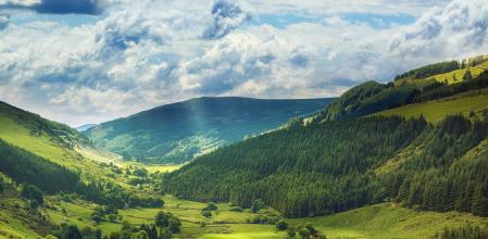 Valle de Glenmacnass, en Wicklow, Irlanda
