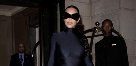 Kim Kardashian en la fiesta organizada por Justin Bieber