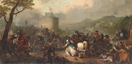 'Escena de batalla', del alemán Johannes Lingelbach (1671).