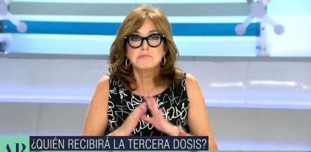 Ana Rosa anuncia en directo que se pondrá la tercera dosis de la vacuna