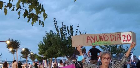 Karen Killeen, de Extinction Rebellion Ibiza, en ayuno indefinido