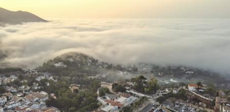 El taró a vista de pájaro en Mijas pueblo.