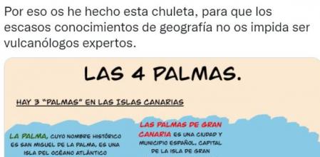 Ilustración de la cuenta de Twitter para explicar las diferencias geográficas