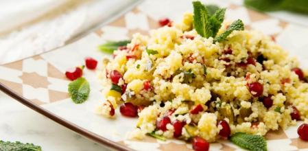 Tabulé de verduras y granada
