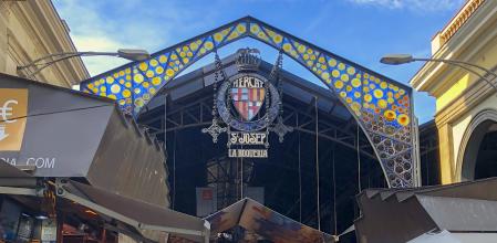 This is a popular food market called La Boqueria is situated in Rambla, in Barcelona, this is a local food market but visited by tourist, is a great touristic attraction from Barcelona, you can find absolutely everything on this place.