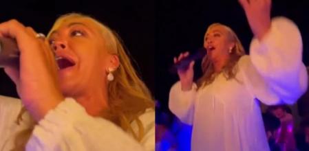 Belén Esteban en la fiesta tras la boda de Anabel Pantoja