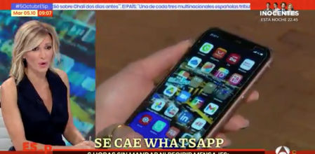 Susanna Griso confiesa en directo cómo vivió la caída de WhatsApp