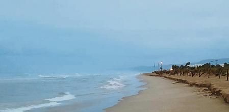 Regresión de la playa de Gavà.