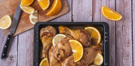 Pollo marinado con cítricos