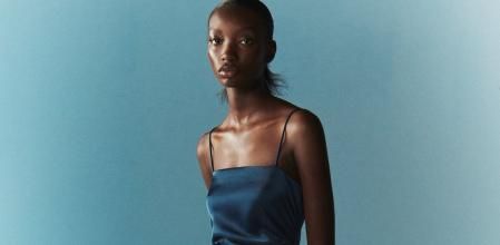 Vestido lencero de Zara