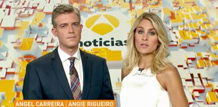 Ángel Carreira y Angie Rigueiro, presentadores de 'Antena abierta'