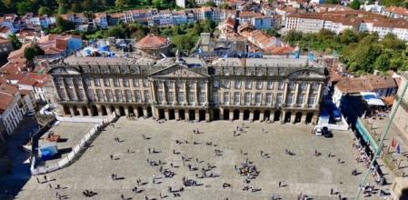 Santiago de Compostela desde la cubierta de la Catedral.
