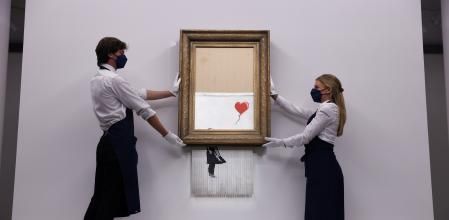 'Niña con globo', rebautizado como 'Love is in the Bin', batió ayer un nuevo récord