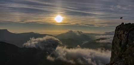 Parhelio en el abismo de Pla Boixer.