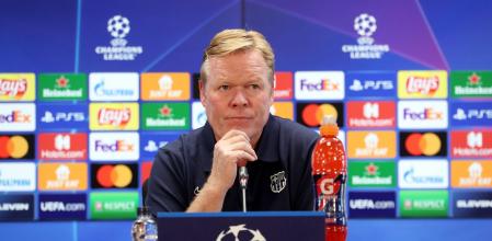 Ronald Koeman durante la rueda de prensa previa al partido contra el Dinamo de Kíev