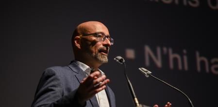 Salvador Macip en el acto de apertura del curso académico del TecnoCampus