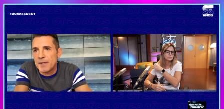 Jesús Vázquez y Noemí Galera, durante el especial de los 20 años de 'OT'