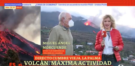 Ola de críticas a Susanna Griso por no llevar mascarilla en La Palma