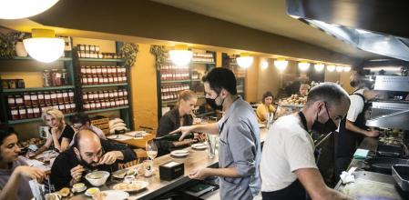 La barra del nuevo y exitoso establecimiento de Borja Garcia en la barcelonesa calle Balmes