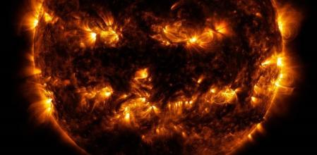 Esta es la cara más terrorífica del sol que ha compartido la NASA justo antes de Halloween