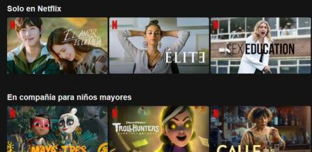Una imagen del catálogo de Netflix