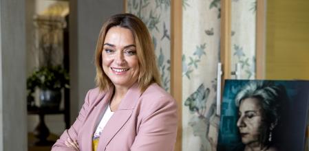 Toñi Moreno, durante la presentación del documental sobre Dolores Vázquez el pasado 18 de octubre en Madrid.