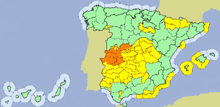 Previsión de lluvias para hoy