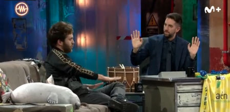 El actor Ricardo Gómez y David Broncano, en 'La Resistencia'