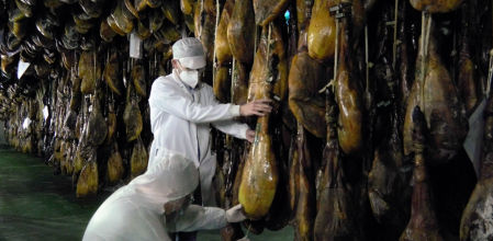 Toma de muestras de jamón