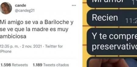 Una amiga del chico compartió las capturas de las conversaciones en su perfil de Twitter