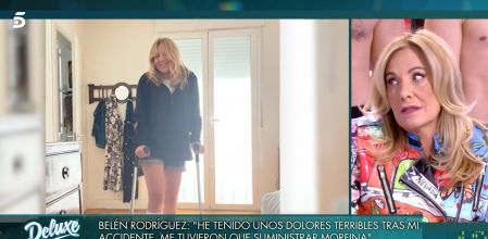 Belén Rodríguez cuenta los detalles de su caída: 