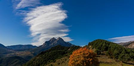 Nubes de viento en el Pedraforca.