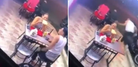 La sorprendente pasividad de una mujer durante un atraco mientras su pareja huye de los ladrones