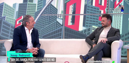 Josep Pedrerol confiesa a Gabriel Rufián cuál es su equipo de fútbol