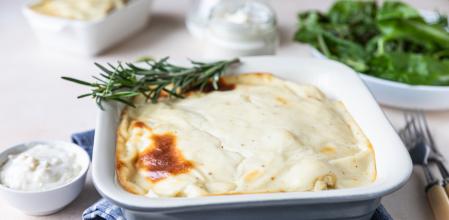 Coliflor con bechamel al horno