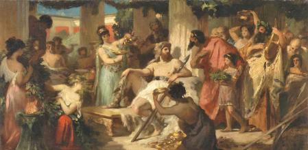 'Alarico en Atenas', por Ludwig Thiersch (hacia 1879)